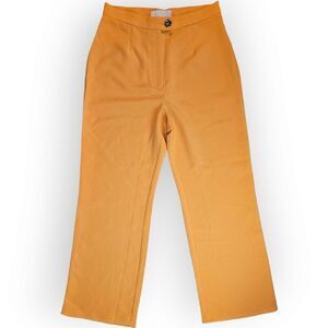 Keepsake Orange Straight Leg High Waist Pants